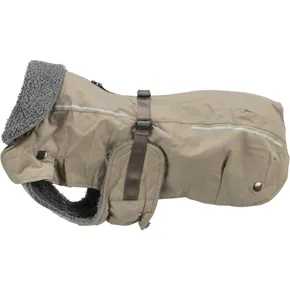 Kabátek ROUEN 2 v 1, buldog střih, pískováS-M:43cm, hruď:50-80cm, krk:50-60cm